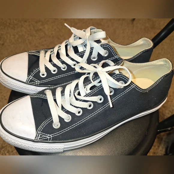 Converse Black and White Sneakers - Picture 2 of 7